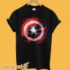 Marvel Avengers Assemble Captain America Art Shield Badge T-shirt