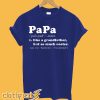 Papa Like A Grandpa But So Much Cooler T shirt