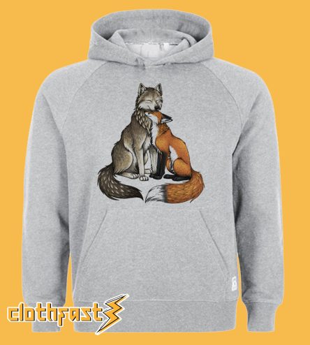 When A Wolf Loves A Fox Hoodie