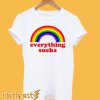 Everything Sucks Rainbow Color T-shirt