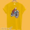 Motorcycle Yellow Tintin T-Shirt