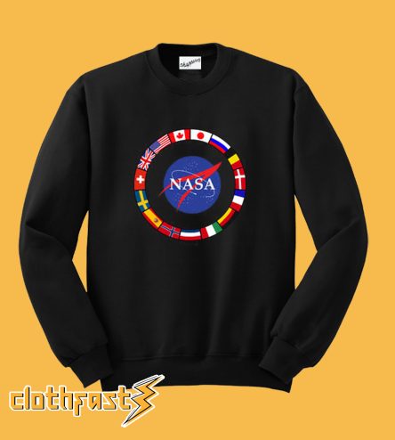 NASA all country's Flags Sweatshirt