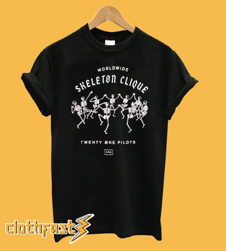 Worldwide Skeleton Clique Twenty One Pilots T shirt