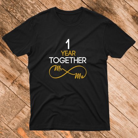 1 Year Anniversary Couples T Shirt
