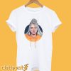 Billie Eilish With Orange Hoodie T-Shirt