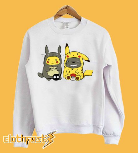 Funny Totoro Pikachu Sweatshirt