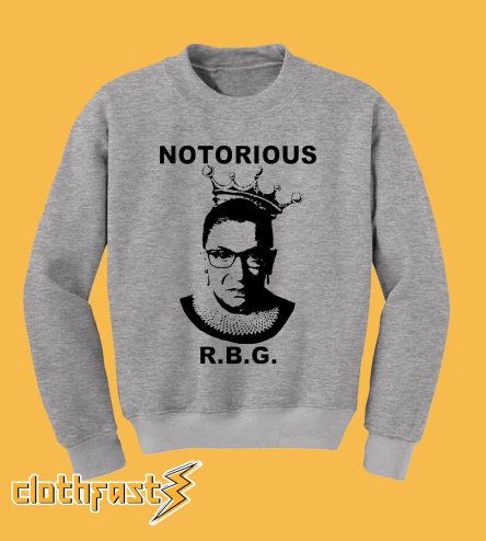 Notorious RBG Grey Sweatshirt
