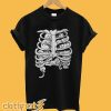 Skeleton chest cat T Shirt