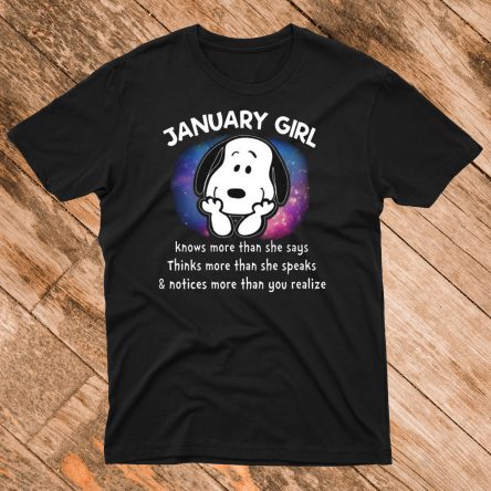 Snoopy January Girl T Shirt