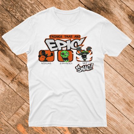 Things That Are Epic Ninjas Zombies My Swag T shirt