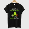 Grinch All I need is coffee and my dog it is too peopley outside T shirt