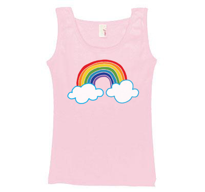 Cloud Rainbow Pink Tanktop