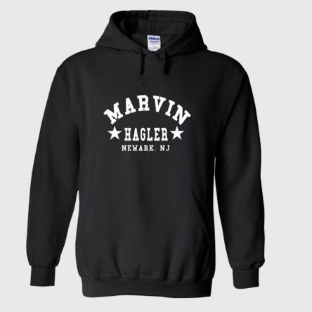 Marvin Hagler Boxing Gym Training Adult Hoodie