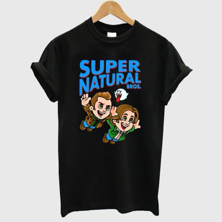 Super Natural Bros Black T-Shirt