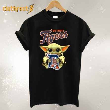 Baby Yoda Detroit Tigers T-Shirt