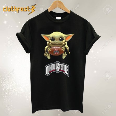 Baby Yoda Hug Ohio State Buckeyes Stylish T Shirt
