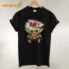 Baby Yoda Inspired Vintage Look KC Chiefs Stylish T Shirt