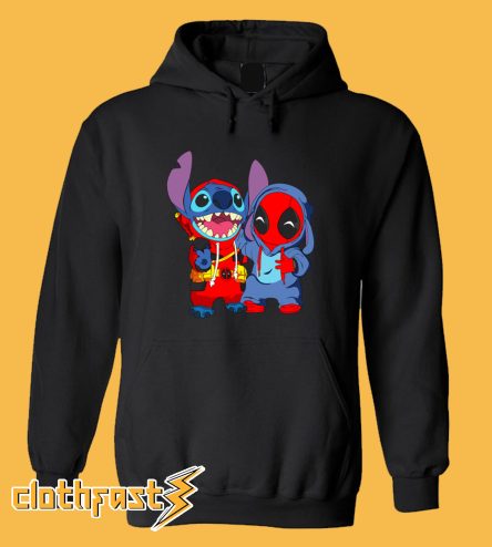 Deadpool And Stitch Hoodie