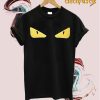 Fendi Monster Eye Zip-Front T-Shirt