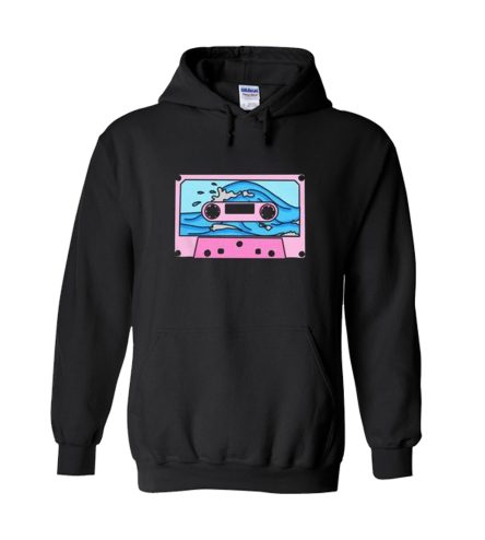 Riding the Wave Cassette Tape Hoodie