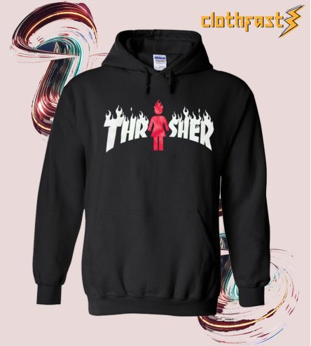 Thrasher X Girl On Fire Hoodie