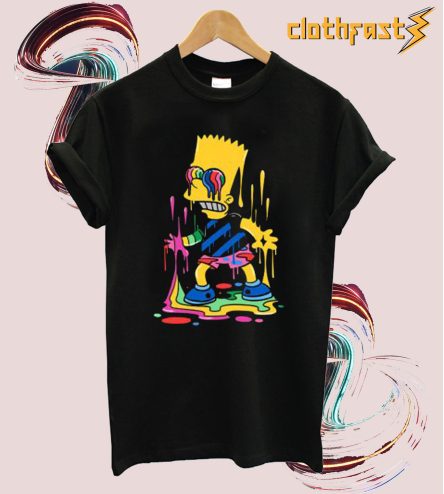 Trippy Bart Simpson T shirt