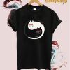 Yin Yang Love Eyes Cat T-Shirt