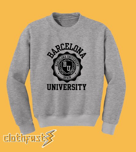 Barcelona University grey sweatshirt