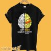 Funny Pi Day Left Vs Right Brain Pie Shirt Math Geek Gift T-Shirt