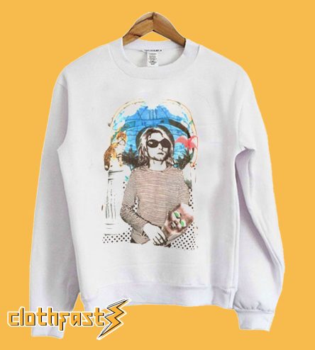 Kurt Cobain Print Sweatshirt