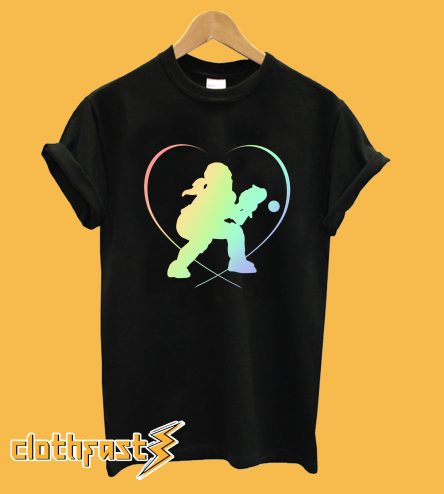 Softball Catchers Gear Soft Rainbow T-Shirt