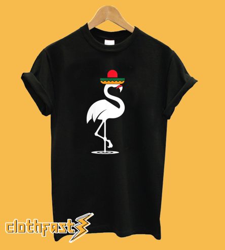 Sombrero Mustache Flamingo T-Shirt