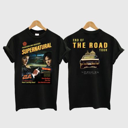 Supernatural End of the Road Black T shirt