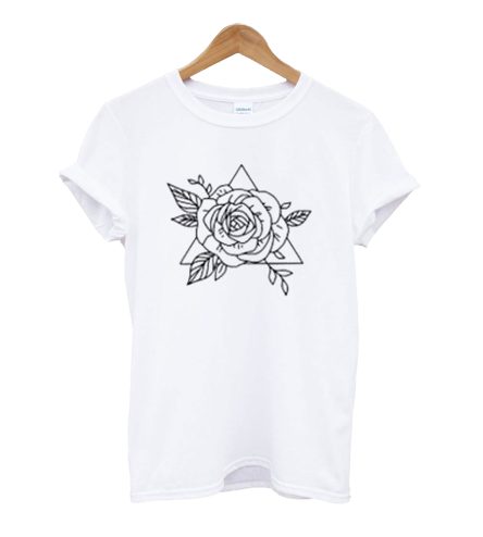 Triangle rose T-shirt