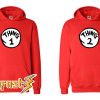 Best Thing 1 And 2 Red Hoodie