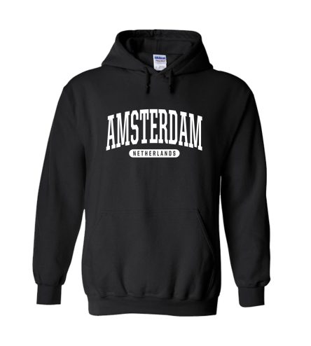 Amsterdam Black Hoodie