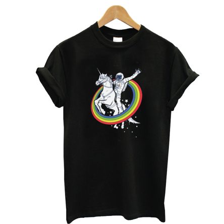 Astronaut Riding a Unicorn T-Shirt
