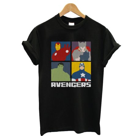 Avengers Assemble Black T-Shirt