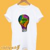 Rainbow Tie-dye Inspire Lightbulb T-Shirt
