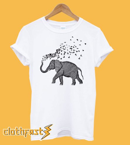 Elephant Birds Parade T-Shirt