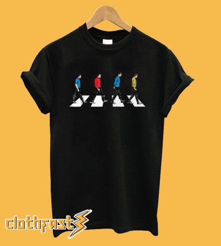 Star Trek Tribute to The Beatles Abbey Road T-Shirt