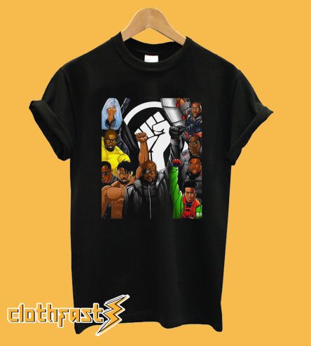 The Fist Superheroes No Justice No Peace Black Lives Matter T-Shirt