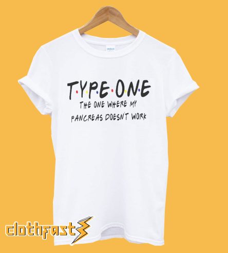 Type One Diabetes Friends T Shirt