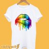 Women's Rainbow Lips T-Shirt