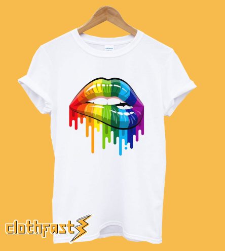 Women's Rainbow Lips T-Shirt