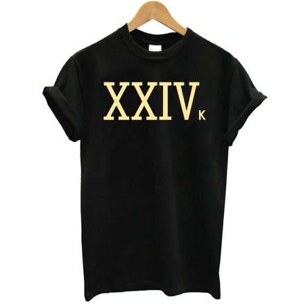 XXIV K Roman Numerals Gold T-Shirt