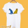 Abba Blue and Yellow Cat T-Shirt