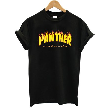 Thrasher Black Panther Wakanda T-Shirt