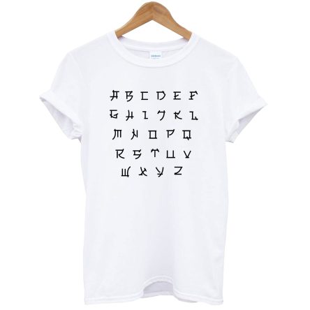 Alphabet Japanese Style T-Shirt