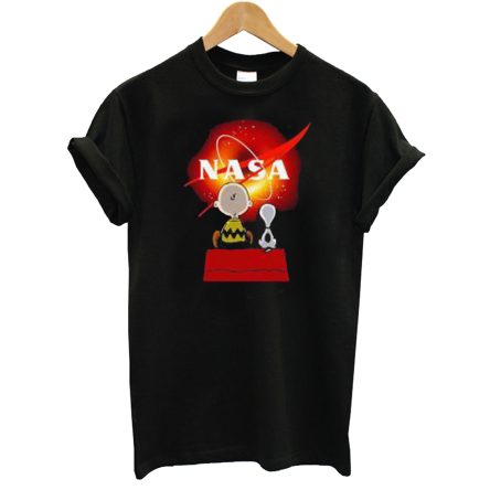 Snoopy and Charlie Brown Black Hole NASA T-Shirt
